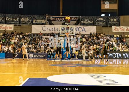 4 ottobre 2023. Vista generale dell'alba durante un attacco di Surne Bilbao nel match contro obradoiro Foto Stock