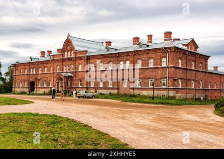 Casa di lavoro nel monastero di Valaam Foto Stock