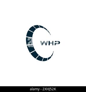 Logo WHP. DESIGN W H P. Lettera WHP bianca. WHP, W H P Letter logo design. Logo W H P Letter in ORO, LOGO GOLDEN, TRE, stile. set di logo letter Illustrazione Vettoriale