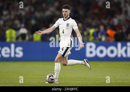 Berlino, Germania. 14 luglio 2024. Berlino, Germania. 14 luglio 2024. BERLINO - Declan Rice d'Inghilterra durante la finale di UEFA EURO 2024 tra Spagna e Inghilterra all'Olympiastadion il 14 luglio 2024 a Berlino, Germania. ANP | Hollandse Hoogte | MAURICE VAN STEEN crediti: ANP/Alamy Live News crediti: ANP/Alamy Live News Foto Stock