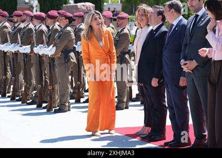 Recep Tayyip Erdogan, presidente della Turchia, durante la sua visita a panish il primo ministro Pedro Sanchez al Palazzo Moncloa di Madrid 13 giugno 2024 spagna con: Yolanda Diaz dove: Madrid, Spagna quando: 13 giugno 2024 credito: Oscar Gonzalez/WENN Foto Stock