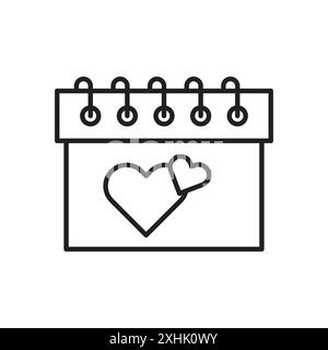 Icona di evento speciale Black line art Vector in bianco e nero contorno set segno di collezione Illustrazione Vettoriale