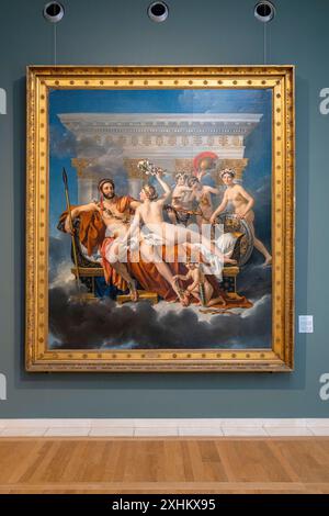 Belgio, Bruxelles, Place Royale, Museo reale delle Belle Arti, Jacques-Louis David, Marte disarmato da Venere Foto Stock