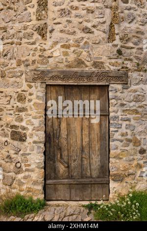 Francia, Aude, Cathare Country, Cucugnan, Omer Mill Foto Stock