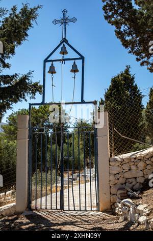 Kalymnos e l'isola di Telendos Foto Stock