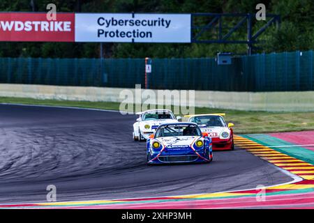 Franchorchamps, Belgio, giugno 28 2024, #16 Marc Devis/Mathias Devis (BE/BE) - Porsche 997 GT3-RSR/2007 Endurance Racing Legends (1993-2013) - 24 ore Foto Stock