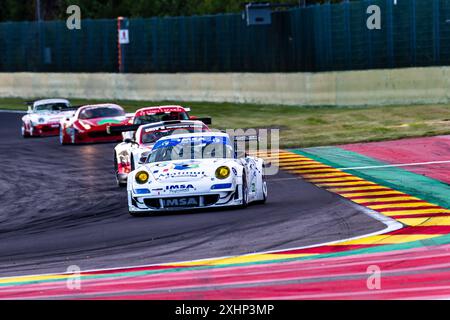 Franchorchamps, Belgio, 28 2024 giugno #75 Lee Maxted-Page (GB) - Porsche 997 GT3 RSR/2009 Endurance Racing Legends (1993-2013) - 24 ore di Spa anni Foto Stock