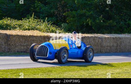 2024 Goodwood Festival of Speed Timed Shootout Finals. 1948 Ferrari 166FL di ritorno dalla salita. Goodwood, Sussex, Inghilterra, Regno Unito Foto Stock