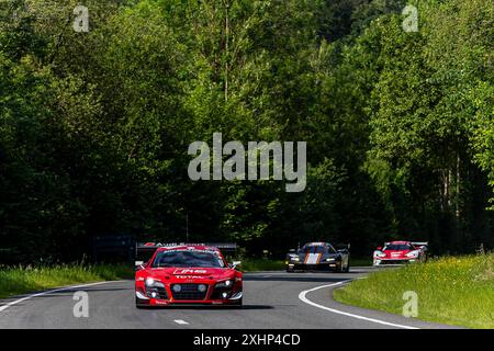 Franchorchamps, Belgio, giugno 26 2024, Audi R8 LMS Ultra, durante la 24 ore Crowdstrike 2024 di Spa, Endurance Racing Legends, Francorchamps (BEL), Foto Stock