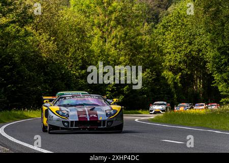 Franchorchamps, Belgio, 26 2024 giugno #40 Philippe Scemama (CH) - Ford GT GT1/2010 durante la 24 ore Crowdstrike 2024 di Spa, Endurance Racing Lege Foto Stock