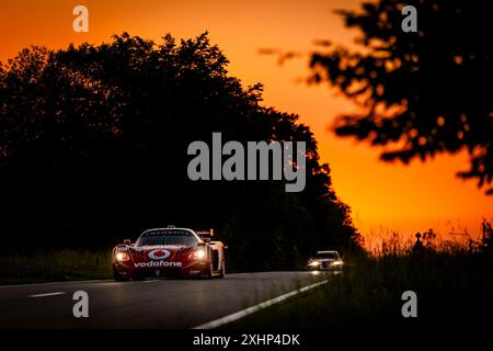 Franchorchamps, Belgio, 26 2024 giugno, #14 Evgeny Kireev - Maserati MC12 GT1/2005 durante la 24 ore Crowdstrike di Spa, Endurance Racing Legend 2024 Foto Stock