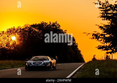 Franchorchamps, Belgio, 26 2024 giugno #125 Peter Kox (NL) - Lamborghini Murciélago Lp670 R-SV/2010 durante la 24 ore Crowdstrike 2024 di Spa, Endu Foto Stock