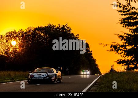 Franchorchamps, Belgio, 26 2024 giugno #124 Stephane Ratel (FR) - Lamborghini Murciélago Lp670 R-SV/2010durante la 24 ore Crowdstrike 2024 di Spa, E. Foto Stock