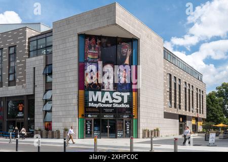 Mast Mayflower Studios, centro culturale e sede multi-arte nella città di Southampton, Hampshire, Inghilterra, Regno Unito Foto Stock