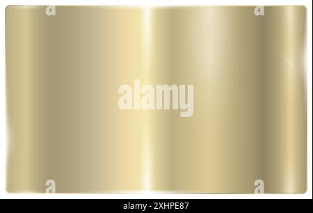 Uno striscione con una texture metallizzata. La consistenza di una superficie metallica liscia. Illustrazione Vettoriale