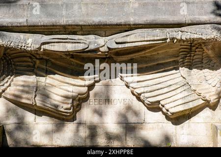 Francia, Parigi, Bois de Vincennes, monumento in omaggio a Beethoven Foto Stock