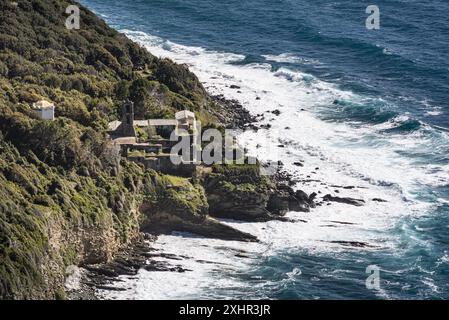 Francia, Haute Corse, Capo Corsica, Nonza Foto Stock