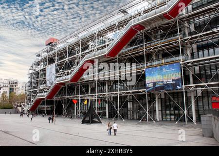 Centre Pompidou di Parigi, Francia Foto Stock