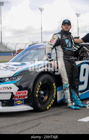 Libano, Tn, Stati Uniti. 29 giugno 2024. Kyle Weatherman, pilota della NASCAR Xfinity Series, scende in pista per allenarsi per la Tennessee Lottery 250 a Lebanon, TN, USA. (Credit Image: © Walter G. Arce Sr./ASP via ZUMA Press Wire) SOLO PER USO EDITORIALE! Non per USO commerciale! Foto Stock