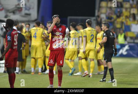 FC Petrolul Ploiesti vs FC Buzau Campionato rumeno Superliga 2024-2025 , 15.07.2024 , Stadio Ilie Oana , Ploiesti , Cristi Stavri Foto Stock