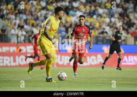 FC Petrolul Ploiesti vs FC Buzau Campionato rumeno Superliga 2024-2025 , 15.07.2024 , Stadio Ilie Oana , Ploiesti , Cristi Stavri Foto Stock