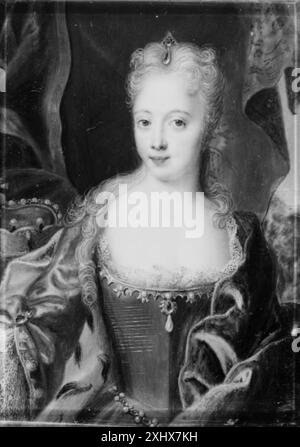 L'Arciduchessa Maria Anna Møller, Andreas 1684 - 1752 in miniatura l'Arciduchessa Maria Anna Foto Stock