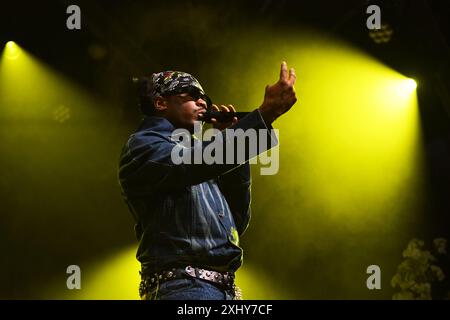 Londra, Regno Unito. 15 luglio 2024. LONDRA, INGHILTERRA - 15 LUGLIO: Smino si esibisce alla Somerset House il 15 luglio 2024 a Londra, Inghilterra. CAP/Mar © Mar/Capital Pictures credito: Capital Pictures/Alamy Live News Foto Stock