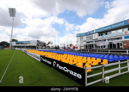 Vista generale del terreno durante Essex vs Surrey, Vitality Blast T20 Cricket al Cloud County Ground il 14 luglio 2024 Foto Stock