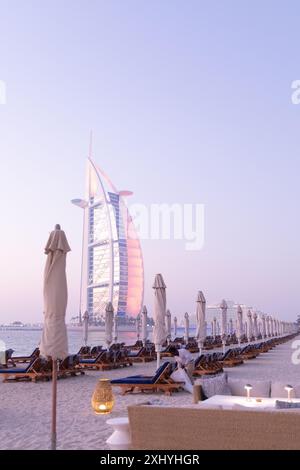 Hotel di lusso Burj al Arab Dubai Foto Stock