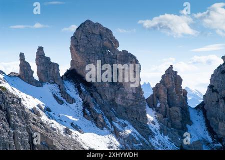 Montagne dolomitiche, Italia. Foto Stock