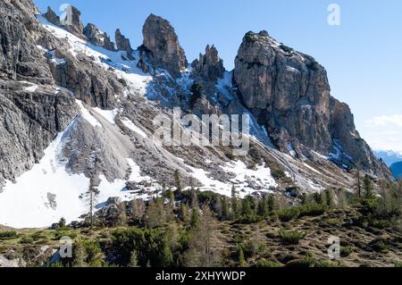 Montagne dolomitiche, Italia. Foto Stock