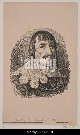 Christian IV Flinch, Andreas 1813 - 1872, Lundbye, Johan Thomas 1818 - 1848 Woodcut, Print Johan Thomas Lundbye: 1818-1848, Karl Madsen, Nr. 43, C 3623 2 ex. mb, 1895 Christian IV Foto Stock