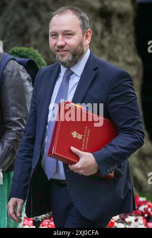 Londra, 16 luglio 2024. Ian Murray, Segretario di Stato per la Scozia, deputato Edimburgo Sud. I ministri partecipano alla riunione del gabinetto del governo del Partito Laburista a Downing Street, Londra, Regno Unito credito: Imageplotter/Alamy Live News Foto Stock