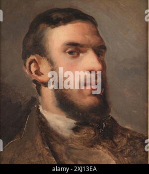 Autoritratto Pissarro, Camille 1830 - 1903 Pittura samling: en illustreret Oversigt, Ubekendt, p. 22, 46343, 1977. Disegni e acquerelli francesi del XIX-XX secolo. Disegni francesi nel dipartimento di stampe e disegni, Statens Museum for Kunst, Jan Würtz Frandsen, pag. 100. (Datering CA. 1857-58), C 25932, 2002. Pissarro : l'anima dell'impressionismo, Philippe Cros, afb. pag. 43, omt. P. 42, 2014 Autoritratto Foto Stock