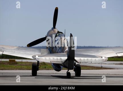 Curtis P-40 Kittyhawk a Boundary Bay Canada Foto Stock