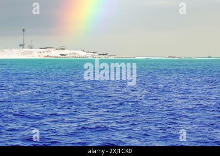 Gita per immersioni e snorkeling a Eygpt, Mar Rosso, Mahmya e Paradise Island Foto Stock