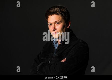 Edimburgo, Scozia. 20 agosto 2018. L'autore John Foxwell partecipa a una chiamata fotografica durante l'Edinburgh International Book Festival Foto Stock