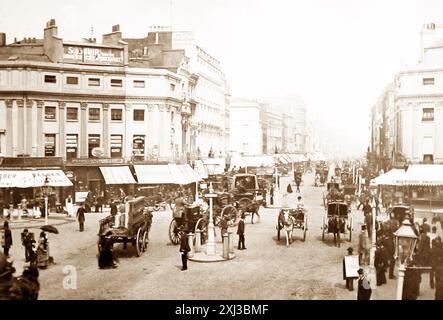 Oxford Street, Londra, periodo vittoriano Foto Stock