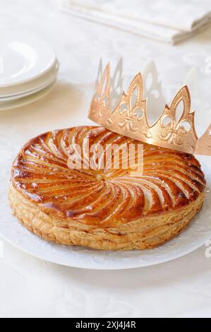 Gallette des rois e corona Foto Stock