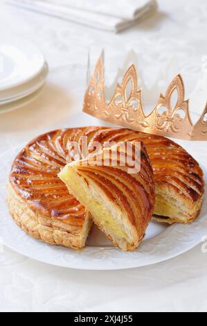 Gallette des rois e corona Foto Stock