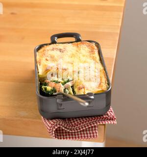Lasagne salmone Foto Stock