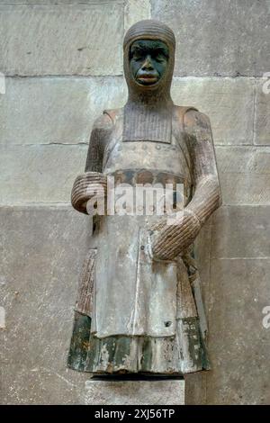 Cattedrale di Magdeburgo, statua di San Maurizio, Magdeburgo, Sassonia Anhalt, Germania Foto Stock