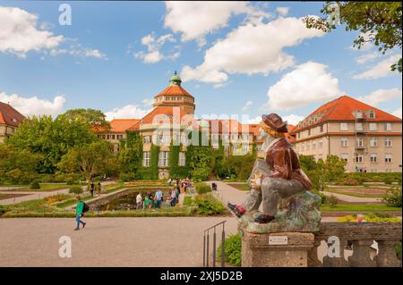 Giardino botanico, vicino al Parco del Castello di Nymphenburg, 2024 110° anniversario, Monaco, Baviera Foto Stock