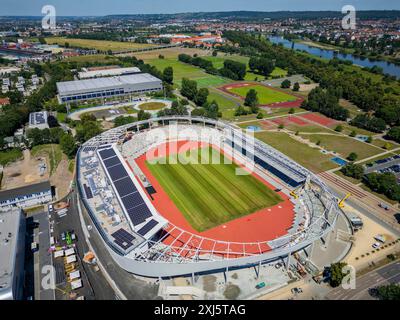 La capitale dello stato, Dresda, sta trasformando lo stadio in un moderno e polifunzionale centro sportivo ed eventi per sport competitivi e popolari. Foto Stock