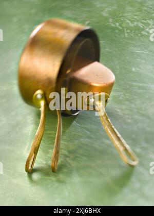 Pentole in rame Foto Stock