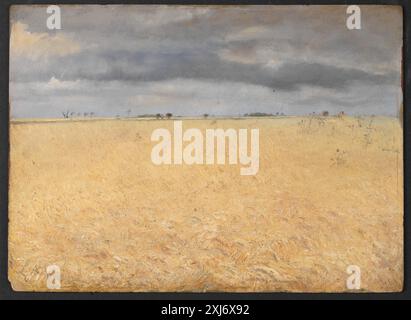 A Rye Field Near Ring Village Ring, L.A. 1854 - 1933 Painting Nordiske stemninger: Harald Sohlberg (1869-1935), L.A. Ring (1854-1933), Tone Sinding Steinsvik, omt. p. 29, kat. n. 7, 2004-073, 2003. Anello L.A. - på kanten af verden, Peter Nørgaard=nørgård Larsen, Kat. 45-11, omt. pp. 91-93, 156, 224, ill. pp. 87, 156., 2006-212, 2006. Landschaft im Licht: Impressionistische Malerei in Europa und Nordamerika 1860-1910, Götz Czymmek, omt. pag. 486, ill. p. 297, kat. n. 155, malato. n. 88, 90-493, 1990. Munch e lo spirito del Nord: Scandinavia nel secondo Ottocento, afb. P. 60 A Rye Field vicino al Ring V Foto Stock