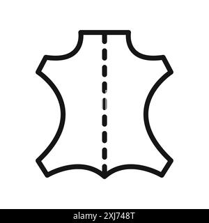 Icona in pelle linea vettoriale logo o set di simboli stile contorno collezione Illustrazione Vettoriale