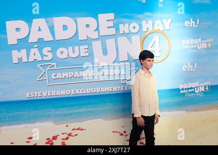 Madrid, Spagna. 16 luglio 2024. Carlos Gonzalez Morollon parteciperà alla fotochiamata "padre No Hay Mas Que uno" a Madrid, Spagna, il 16 luglio 2024. (Foto di Hazhard Espinoza Vallejos/NurPhoto) credito: NurPhoto SRL/Alamy Live News Foto Stock