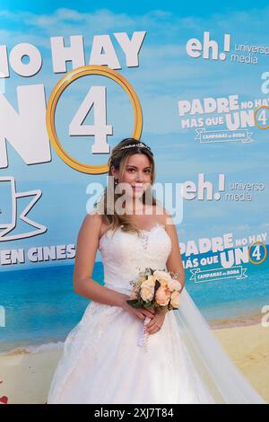 Madrid, Spagna. 16 luglio 2024. Martina D'Antiochia partecipa alla fotochiamata padre No Hay Mas Que uno a Madrid, Spagna, il 16 luglio 2024. (Foto di Hazhard Espinoza Vallejos/NurPhoto) credito: NurPhoto SRL/Alamy Live News Foto Stock