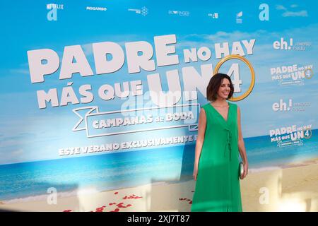 Madrid, Spagna. 16 luglio 2024. Marta Gonzalez de Vega partecipa alla fotochiamata padre No Hay Mas Que uno a Madrid, Spagna, il 16 luglio 2024. (Foto di Hazhard Espinoza Vallejos/NurPhoto) credito: NurPhoto SRL/Alamy Live News Foto Stock